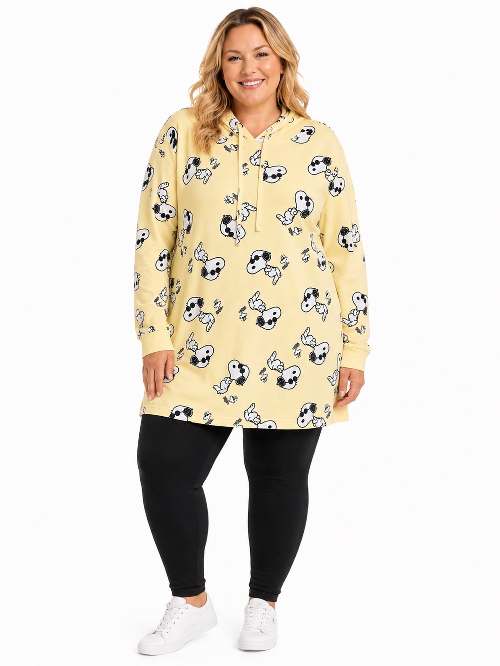 Peanuts Yellow Snoopy & Woodstock Pullover Hoodie 2X